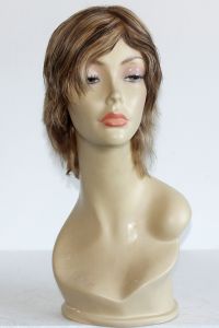 Wig cabaret streaked blonde hh available for rent: cabaret streaked blonde wig in human hair