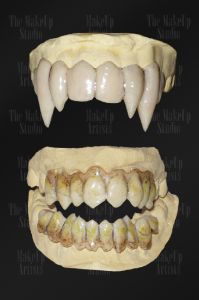 vampire and zombie teeth prosthetics