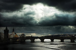 Temporale a Praga, fotografia di Gabriele Bertolini