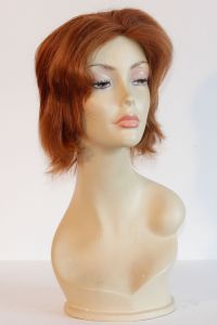 wig Nu look auburn hh available for rent: Nu look strawberry blonde / orange wig in human hair, short