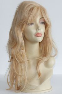 wig ash blonde long