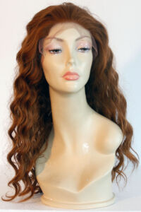 wig wavy chestnut brown